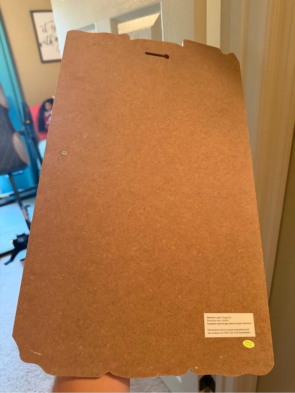 Rustic White 'Blessed' Wall Sign Home Decor
